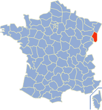 Situation du Haut-Rhin en France